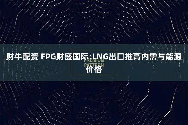 财牛配资 FPG财盛国际:LNG出口推高内需与能源价格